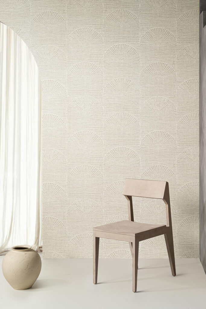 Arte Pampas Cupula behang in kleur Taupe (73561) - Interieur impressie
