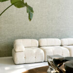 Arte Pampas Cupula behang in kleur Lagoon (73563) - Interieur impressie