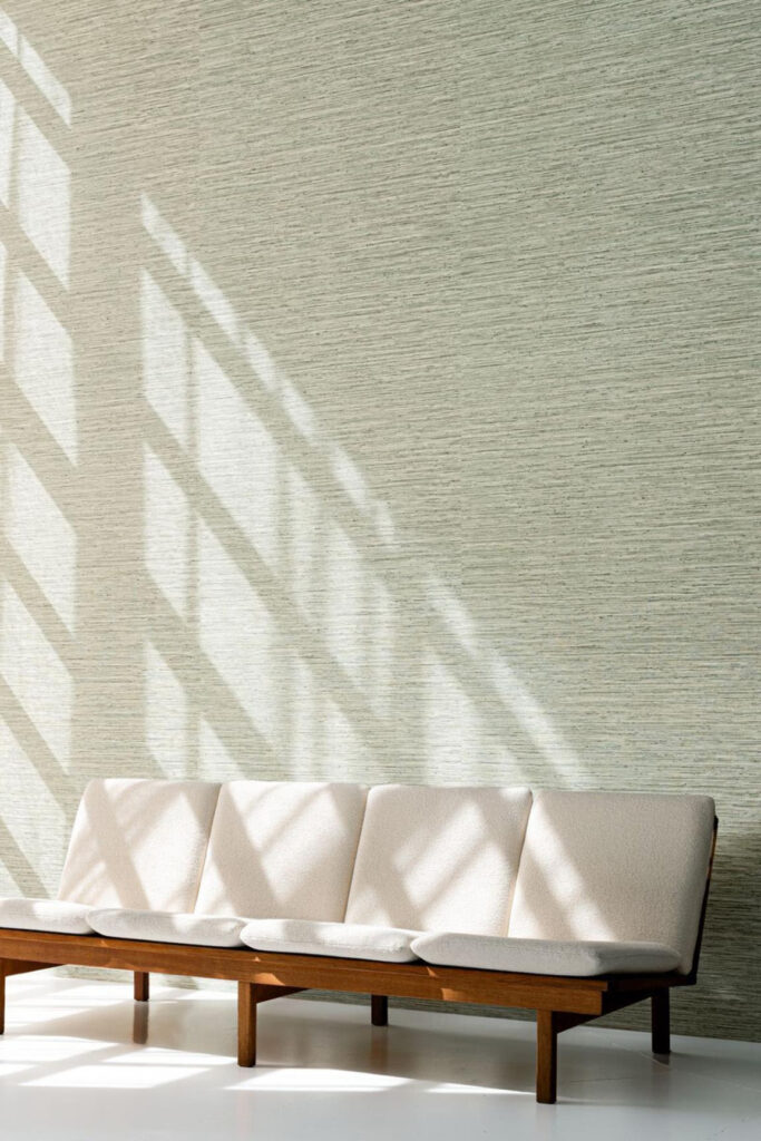 Arte Pampas Matiz behang in kleur Teal (73532) - Interieur impressie