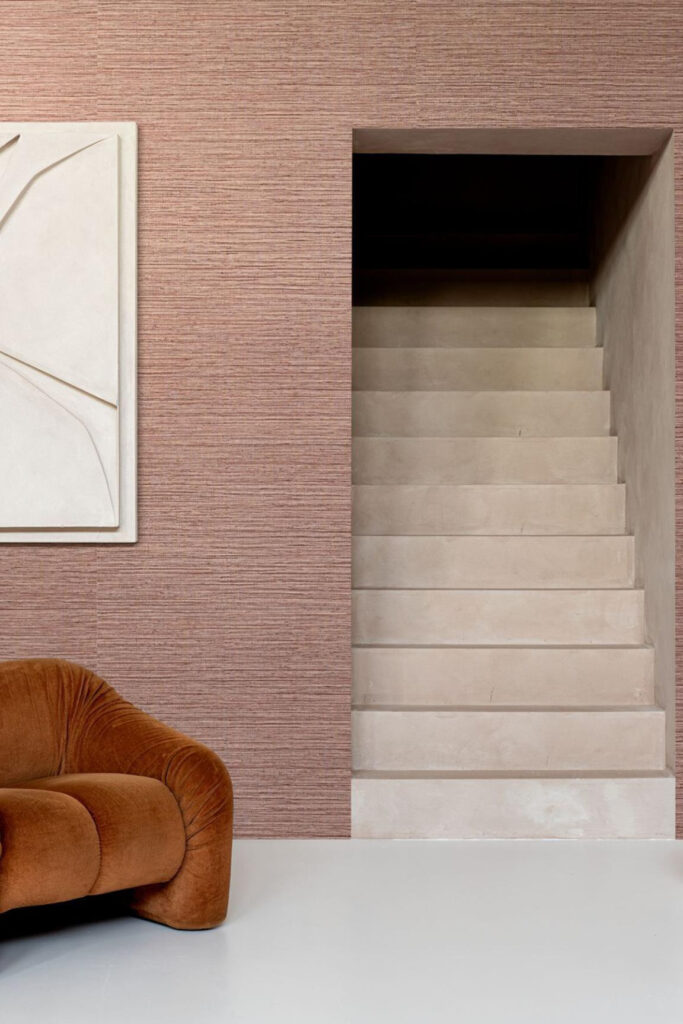 Arte Pampas Sombra behang in kleur Nutmeg (73547) - Interieur impressie