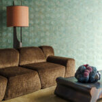 Arte Prismatic Reflect behang in kleur Turquoise (52480) - Interieur impressie