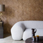 Arte Prismatic Rutile behang in kleur Nutmeg Brown (52420) - Interieur impressie