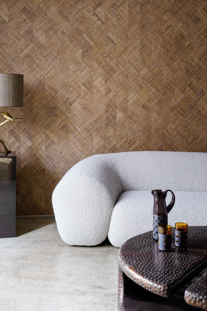 Arte Prismatic Rutile behang in kleur Nutmeg Brown (52420) - Interieur impressie
