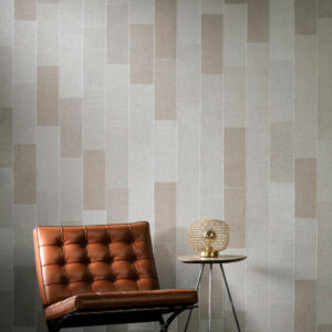 Arte Revera Align behang in kleur Pigeon (47501) - Interieur impressie