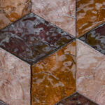 Arte Samal Cubic behang in kleur Burnt Sienna (33702) - Product close-up