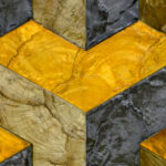 Arte Samal Helix behang in kleur Inca Gold (33721) - Product close-up