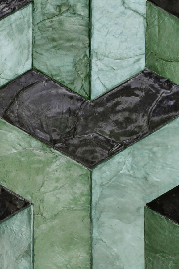 Arte Samal Helix behang in kleur Glazed Sage (33722) - Product close-up