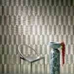 Arte Samal Prisma behang in kleur Dove Grey (33710) - Interieur impressie