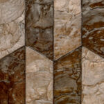 Arte Samal Prisma behang in kleur Hot Chocolate (33711) - Product close-up