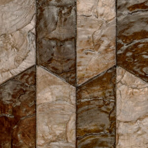 Arte Samal Prisma behang in kleur Hot Chocolate (33711) - Product close-up