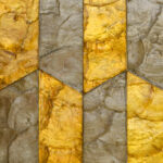 Arte Samal Prisma behang in kleur Spiced Honey (33712) - Product close-up