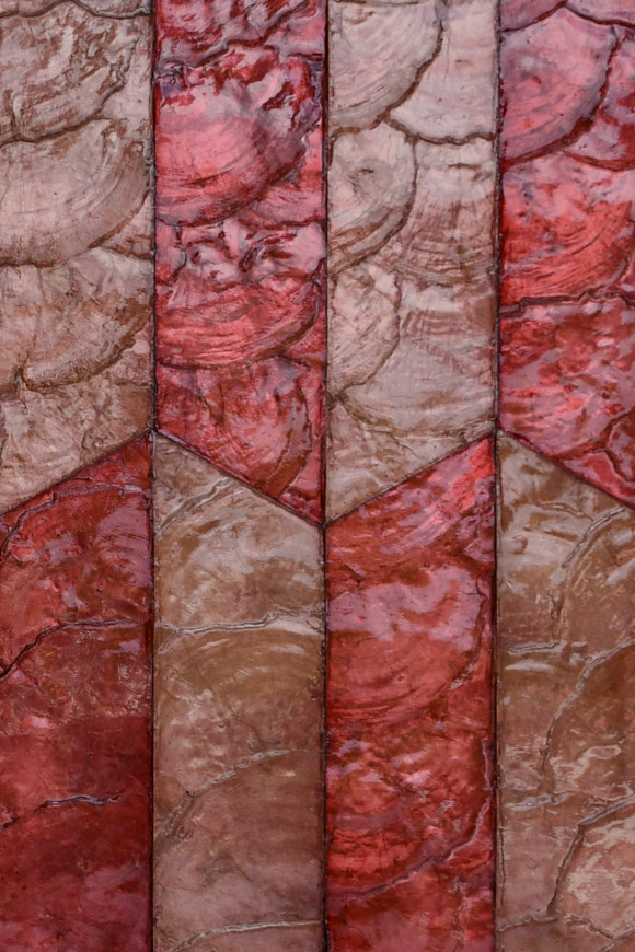 Arte Samal Prisma behang in kleur Venetian Red (33713) - Product close-up