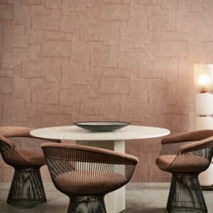 Arte Sculptura Oblong behang in kleur Soft Terra (42543) - Interieur impressie