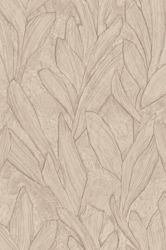 Arte Sculptura Piante behang in kleur Soft Truffle (42521) - Product close-up