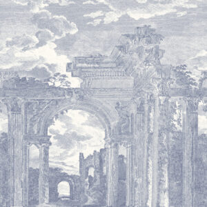 Arte Sculptura Rovine behang in kleur Denim Blue (42561) - Product close-up