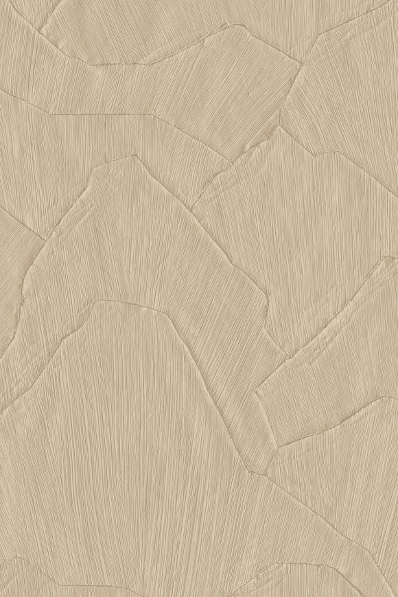 Arte Sculptura Shards behang in kleur Camel (42501) - Product close-up