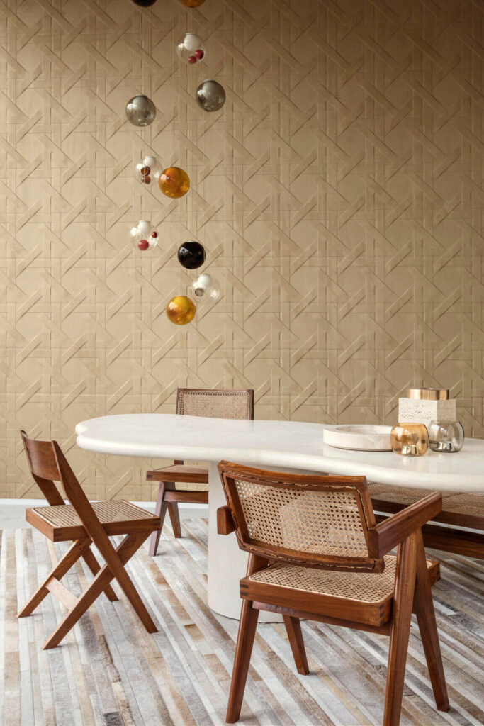 Arte Spectra Cannage behang in kleur 61524 (61524) - Interieur impressie