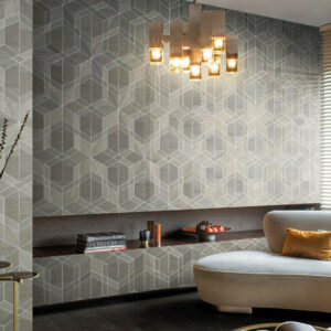 Arte Sycamore Cubist behang in kleur SYC1120 (SYC1120) - Interieur impressie