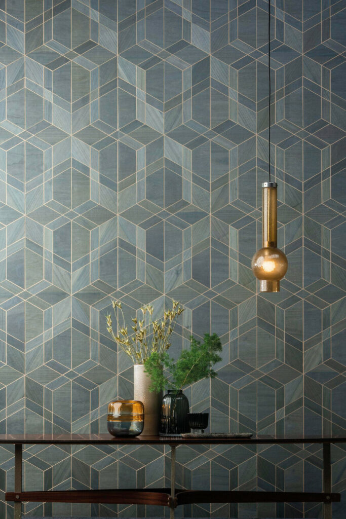 Arte Sycamore Cubist behang in kleur SYC1130 (SYC1130) - Interieur impressie