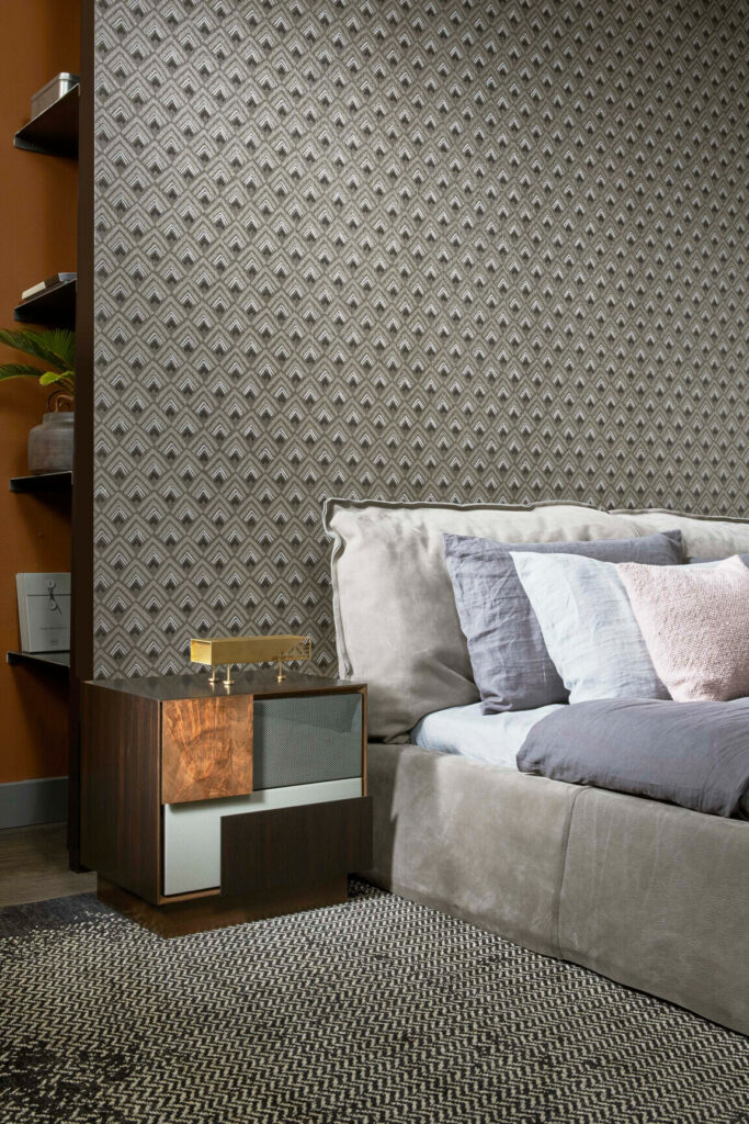 Arte Takara Feather behang in kleur 28562 (28562) - Interieur impressie