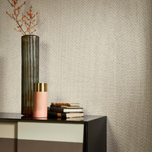 Arte Takara Harmony behang in kleur Macadamia (28523) - Interieur impressie