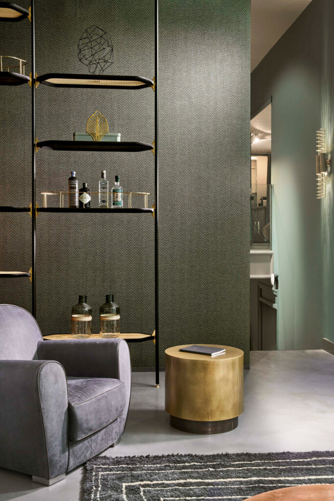 Arte Takara Harmony behang in kleur Bronze (28525) - Interieur impressie