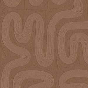 Arte Tali Sarana behang in kleur Mahogany (60702) - Product close-up