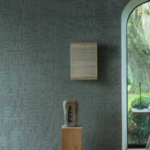 Arte Tali Sarana behang in kleur Eucalyptus (60704) - Interieur impressie
