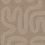 Arte Tali Sarana behang in kleur Taupe (60707) - Product close-up