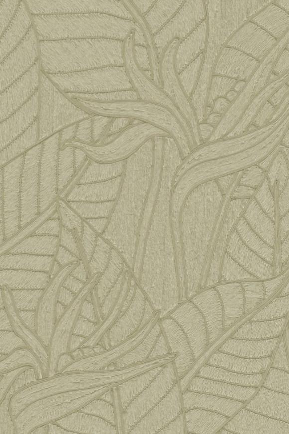 Arte Tali Strelitzia behang in kleur Olive (60740) - Product close-up