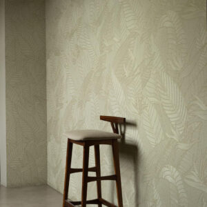 Arte Tali Strelitzia behang in kleur Olive (60740) - Interieur impressie