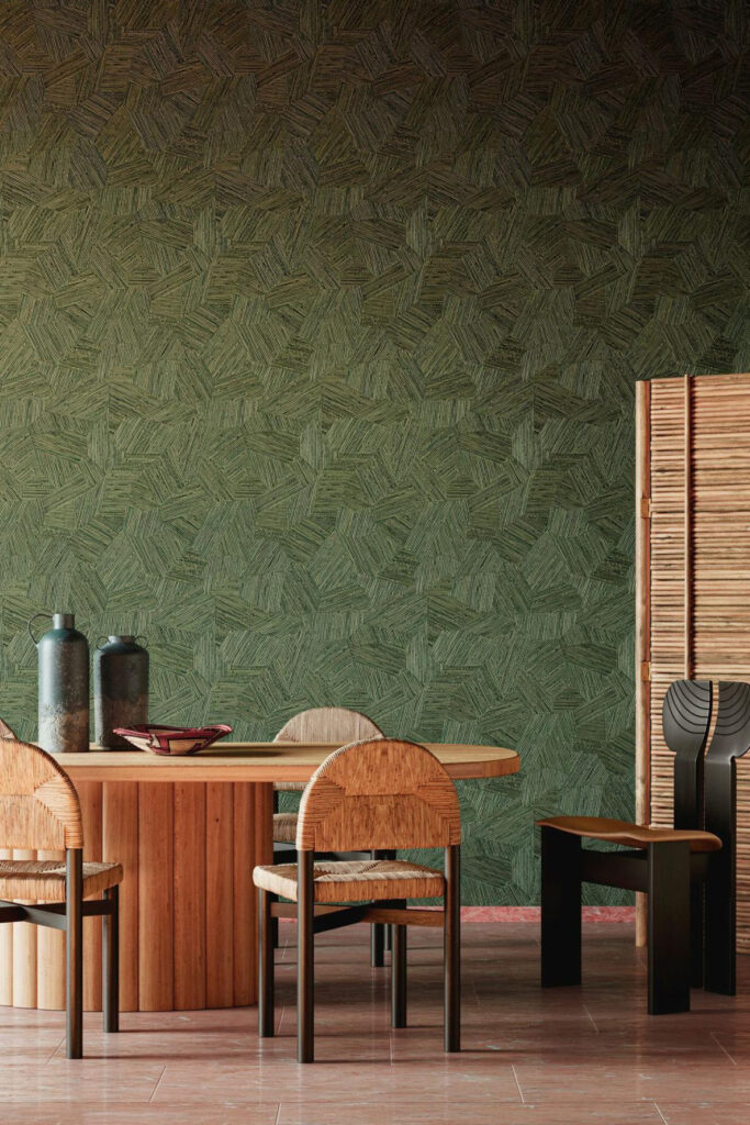 Arte Textura ignis Mauna behang in kleur Forest Walk (81514A) - Interieur impressie