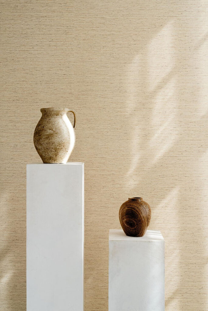 Arte Textura ignis Motas behang in kleur Beach (73502A) - Interieur impressie