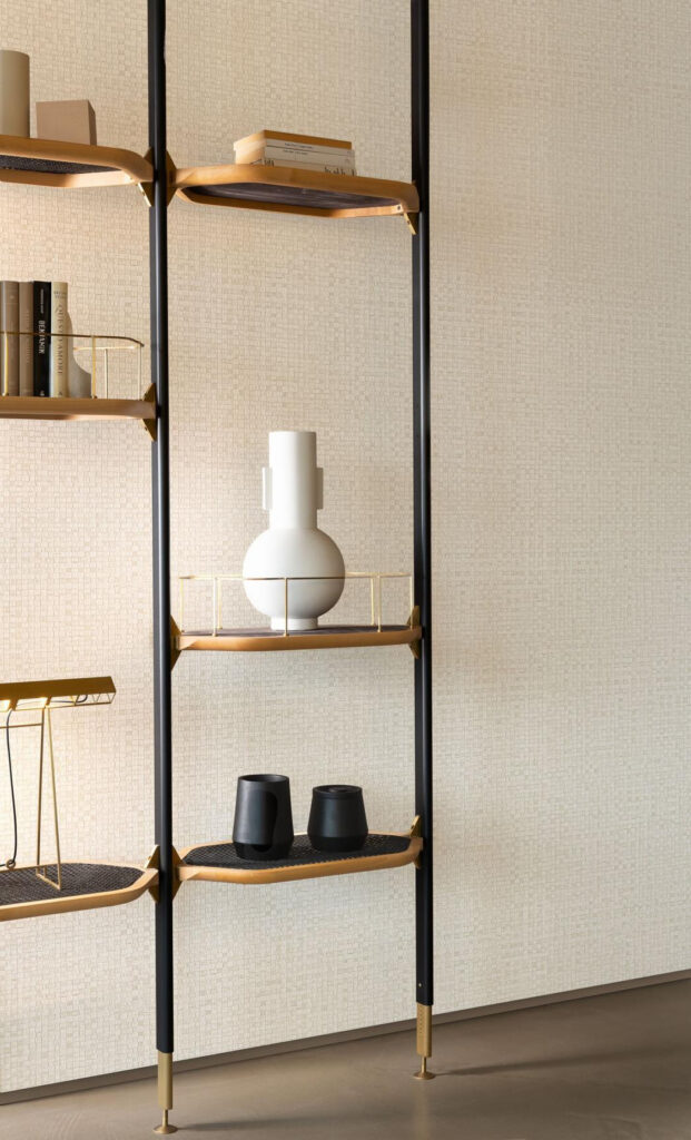 Arte Textura ignis Puna behang in kleur Pearl (81542A) - Interieur impressie