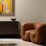 Arte Textura ignis Ritorto behang in kleur Latte (33054B) - Interieur impressie