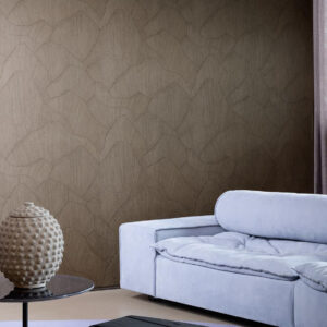 Arte Textura ignis Shards behang in kleur Hot Chocolate (42503A) - Interieur impressie