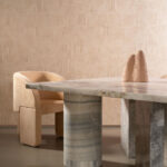 Arte Textura ignis Tamba behang in kleur Coral (60726A) - Interieur impressie