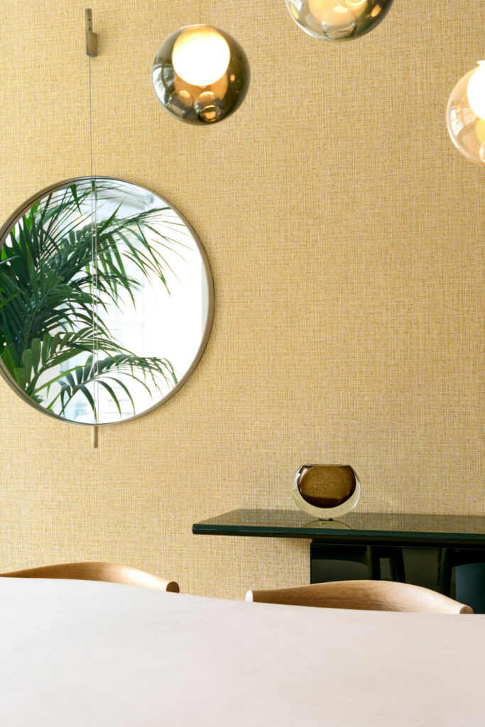 Arte Textura Nongo behang in kleur Malt (49514A) - Interieur impressie