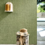Arte Textura Nongo behang in kleur Olive (49517A) - Interieur impressie