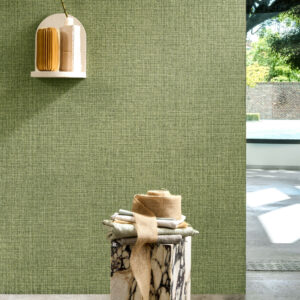 Arte Textura Nongo behang in kleur Olive (49517A) - Interieur impressie