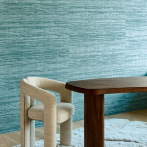 Arte Textura Tasar behang in kleur Teal (72032A) - Interieur impressie