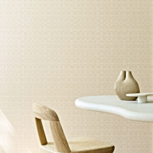 Arte Textura Weave behang in kleur Latte (31576A) - Interieur impressie