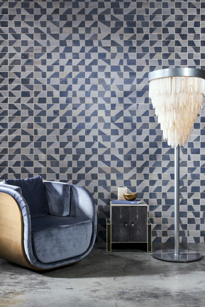 Arte Timber Trapeze behang in kleur 38210 (38210) - Interieur impressie