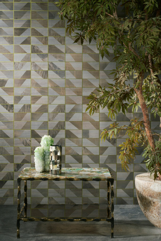 Arte Timber Trapeze behang in kleur 38213 (38213) - Interieur impressie