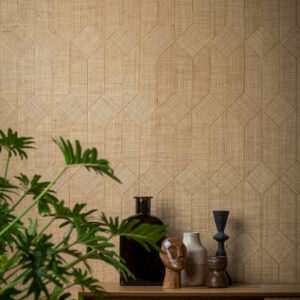 Arte Tribu Raffia behang in kleur TRU31 (TRU31) - Interieur impressie