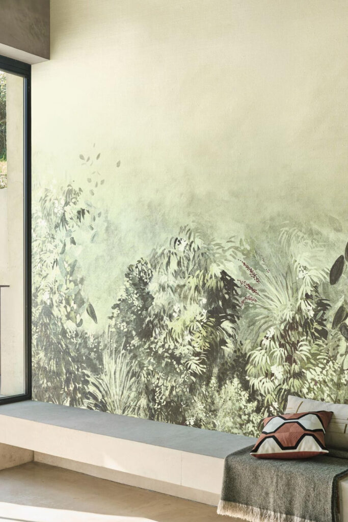 Arte Virginias garden Ferns grow behang in kleur VIR7001 (VIR7001) - Interieur impressie