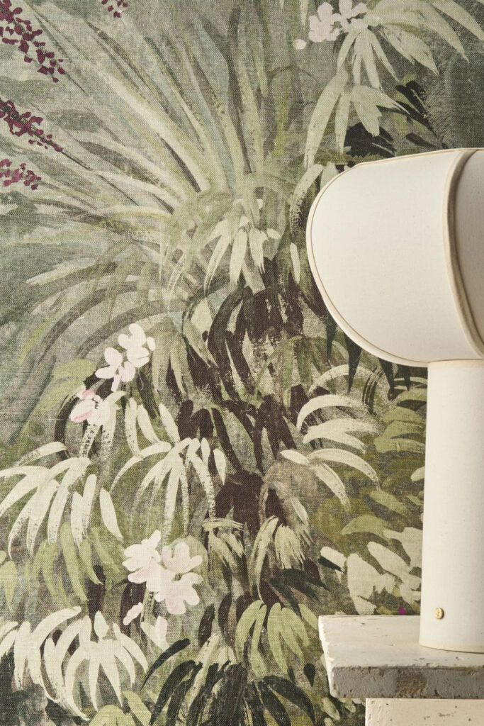 Arte Virginias garden Ferns grow behang in kleur VIR7001 (VIR7001) - Interieur impressie