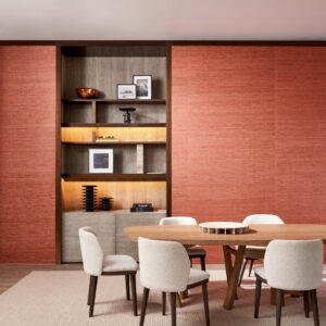 Arte Wild silk Pure silk behang in kleur Sunset (86528) - Interieur impressie