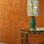 Arte Yala Panthera behang in kleur Rust (43000) - Interieur impressie