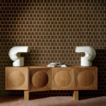 Arte Allures Cabochon behang in kleur Mocha (29240) - sfeer toepassing